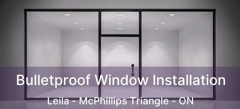  Bulletproof Window Installation Leila - McPhillips Triangle - ON