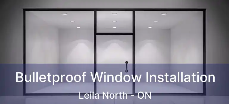  Bulletproof Window Installation Leila North - ON