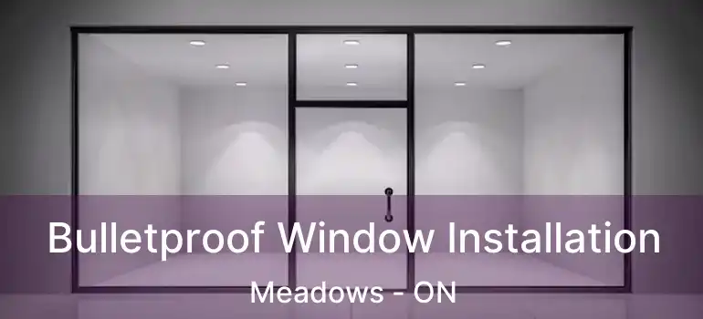  Bulletproof Window Installation Meadows - ON