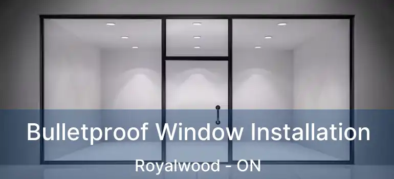  Bulletproof Window Installation Royalwood - ON
