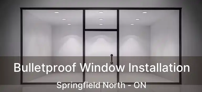  Bulletproof Window Installation Springfield North - ON