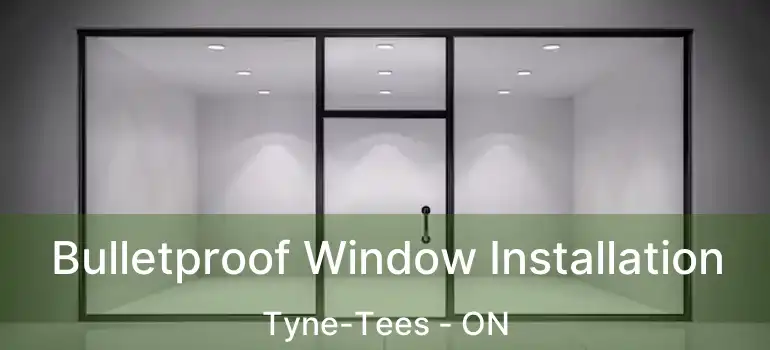  Bulletproof Window Installation Tyne-Tees - ON