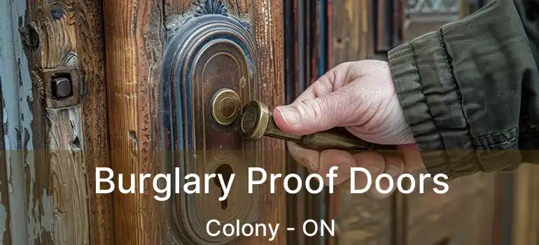  Burglary Proof Doors Colony - ON