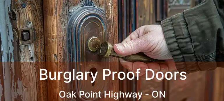  Burglary Proof Doors Oak Point Highway - ON