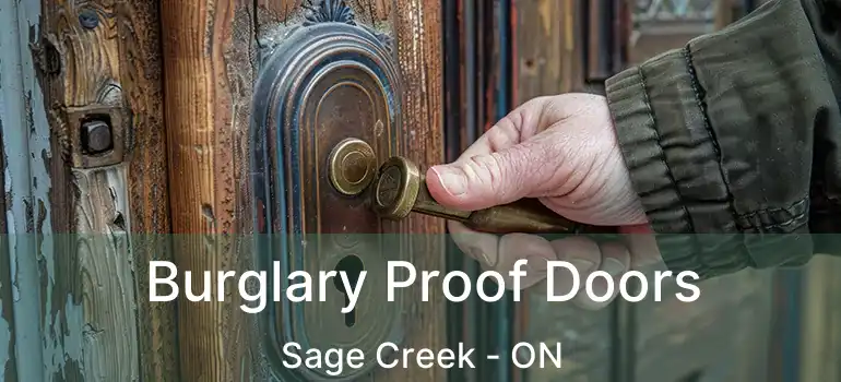  Burglary Proof Doors Sage Creek - ON