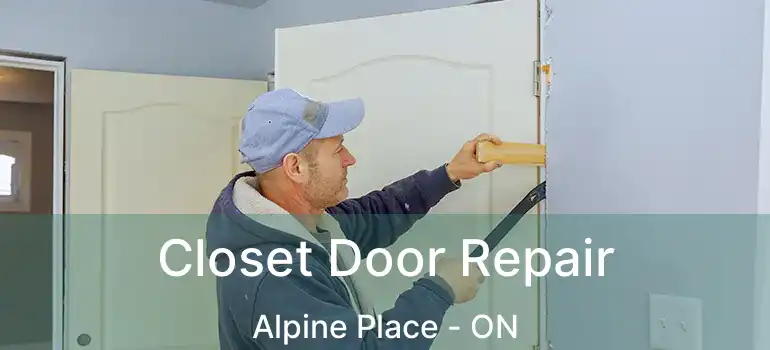  Closet Door Repair Alpine Place - ON