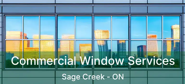  Commercial Window Services Sage Creek - ON