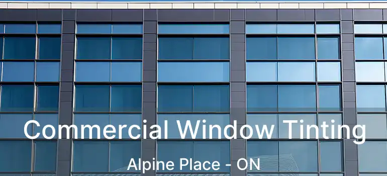  Commercial Window Tinting Alpine Place - ON