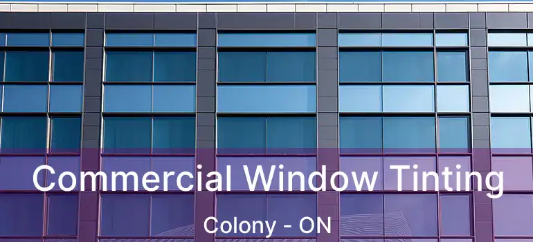  Commercial Window Tinting Colony - ON