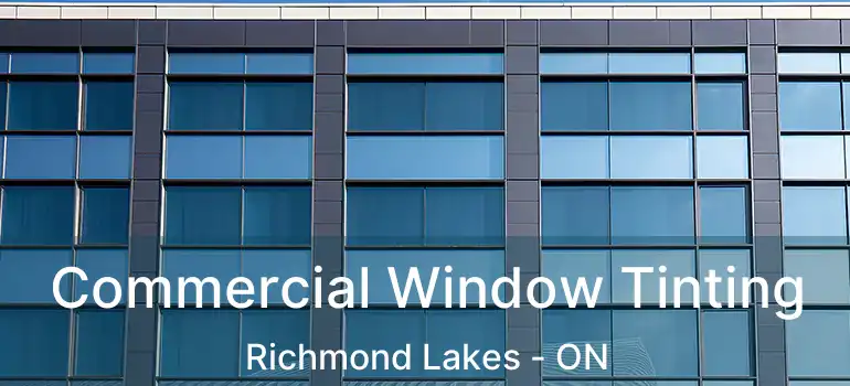  Commercial Window Tinting Richmond Lakes - ON