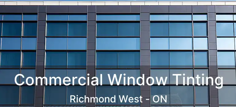  Commercial Window Tinting Richmond West - ON