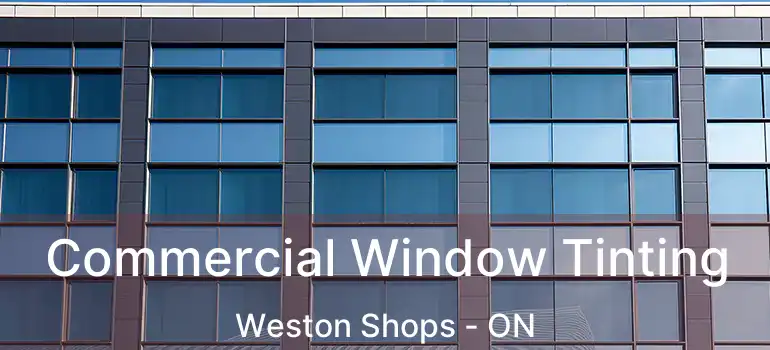  Commercial Window Tinting Weston Shops - ON