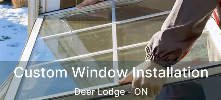  Custom Window Installation Deer Lodge - ON