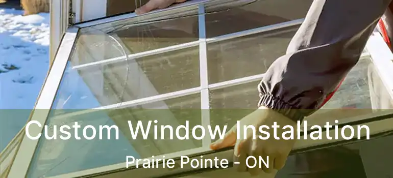  Custom Window Installation Prairie Pointe - ON