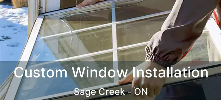  Custom Window Installation Sage Creek - ON