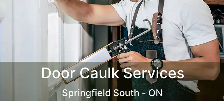  Door Caulk Services Springfield South - ON