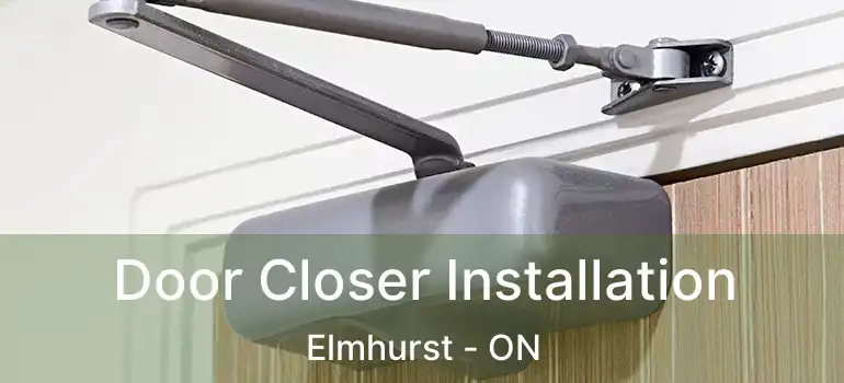 Door Closer Installation Elmhurst - ON