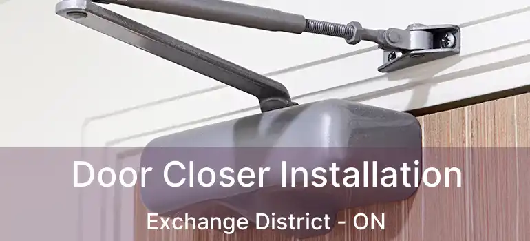  Door Closer Installation Exchange District - ON