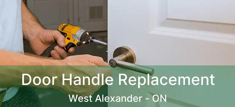  Door Handle Replacement West Alexander - ON