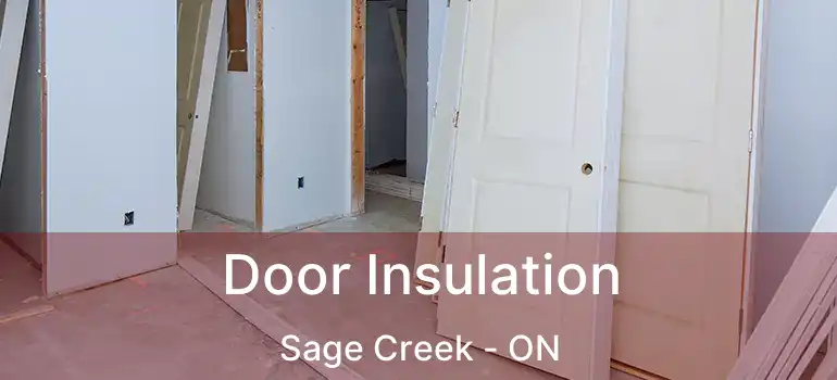  Door Insulation Sage Creek - ON