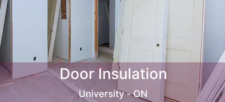  Door Insulation University - ON