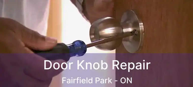  Door Knob Repair Fairfield Park - ON