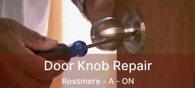  Door Knob Repair Rossmere - A - ON