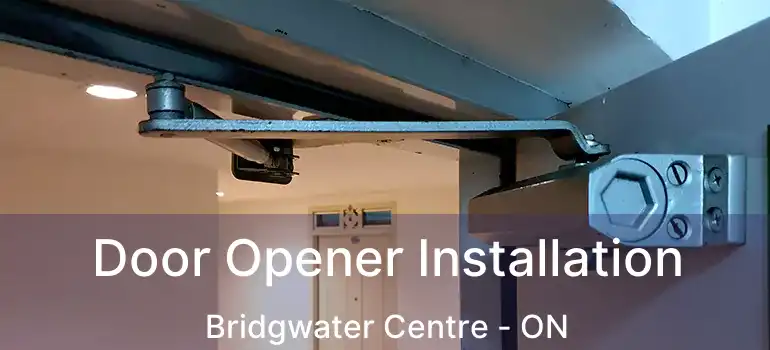  Door Opener Installation Bridgwater Centre - ON