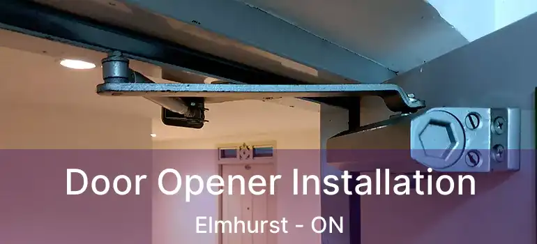  Door Opener Installation Elmhurst - ON