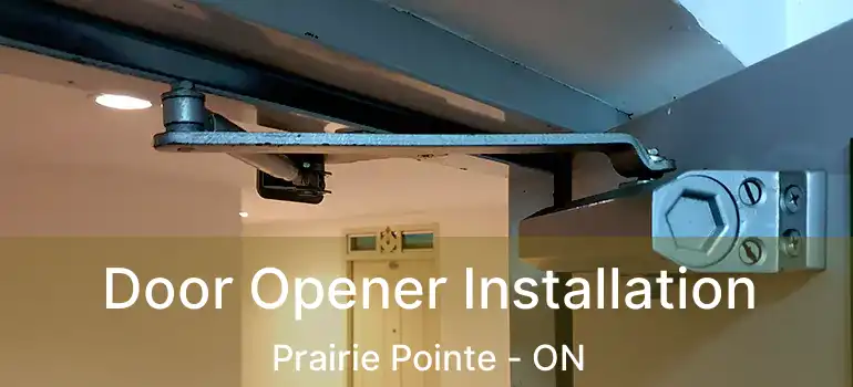 Door Opener Installation Prairie Pointe - ON