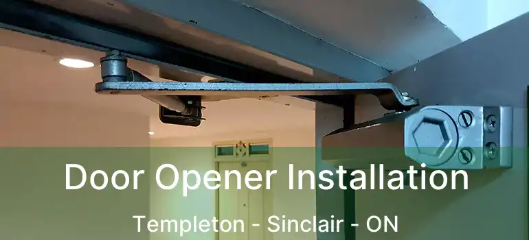  Door Opener Installation Templeton - Sinclair - ON