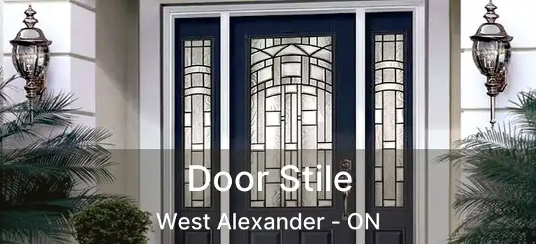  Door Stile West Alexander - ON