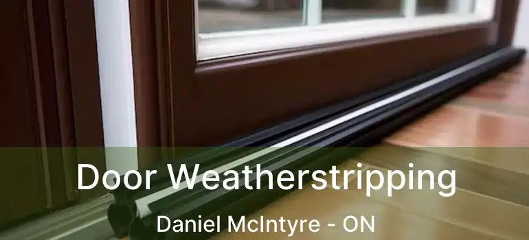  Door Weatherstripping Daniel McIntyre - ON