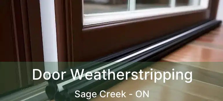  Door Weatherstripping Sage Creek - ON