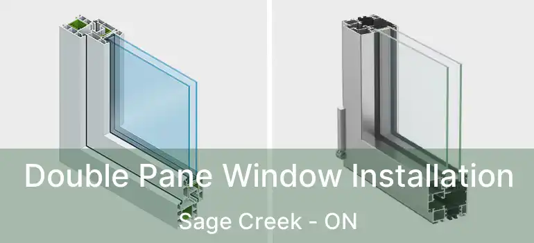  Double Pane Window Installation Sage Creek - ON