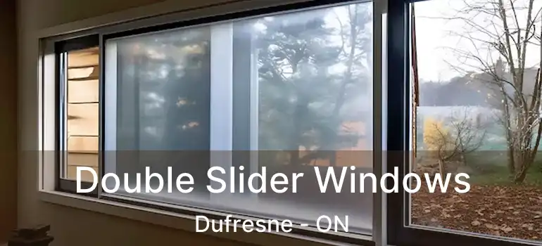  Double Slider Windows Dufresne - ON