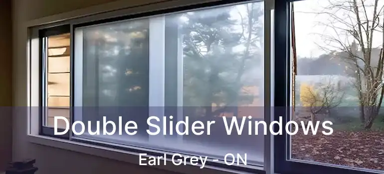  Double Slider Windows Earl Grey - ON