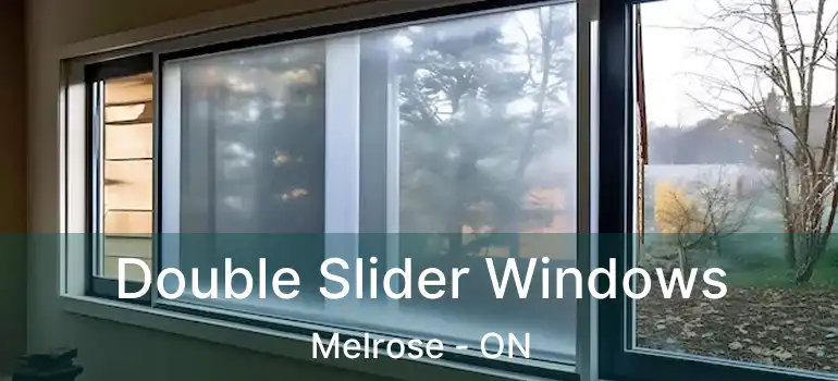  Double Slider Windows Melrose - ON