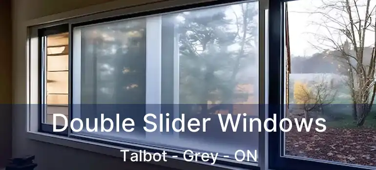 Double Slider Windows Talbot - Grey - ON