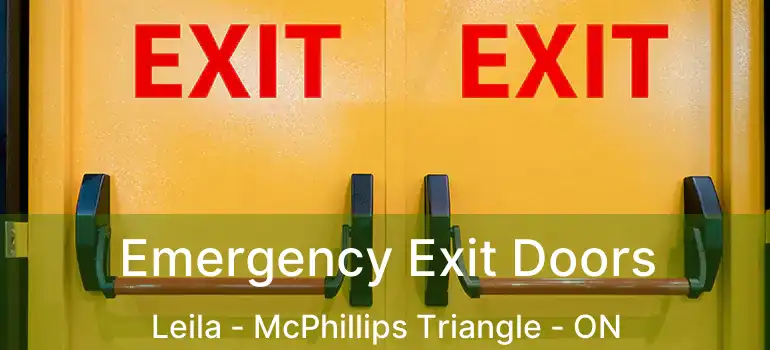  Emergency Exit Doors Leila - McPhillips Triangle - ON