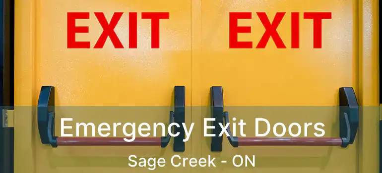  Emergency Exit Doors Sage Creek - ON