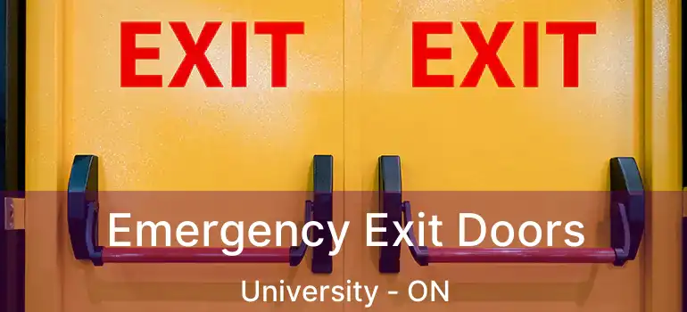  Emergency Exit Doors University - ON
