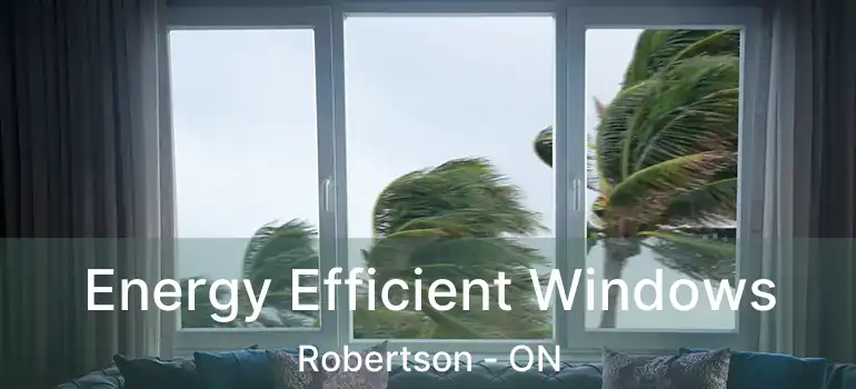  Energy Efficient Windows Robertson - ON