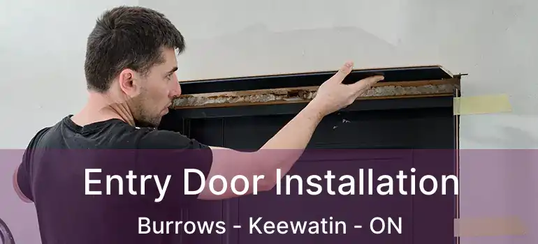  Entry Door Installation Burrows - Keewatin - ON