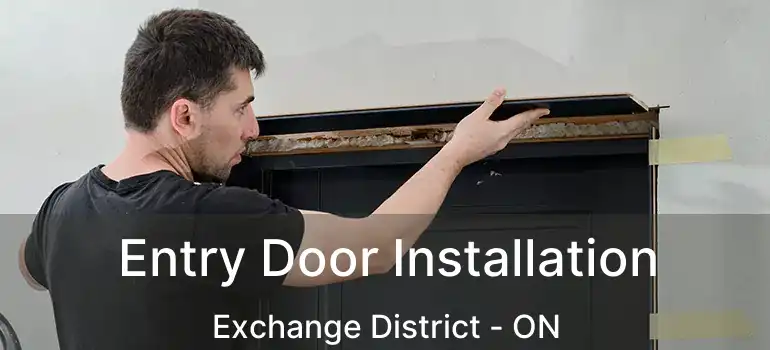  Entry Door Installation Exchange District - ON