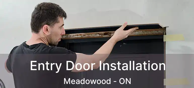 Entry Door Installation Meadowood - ON