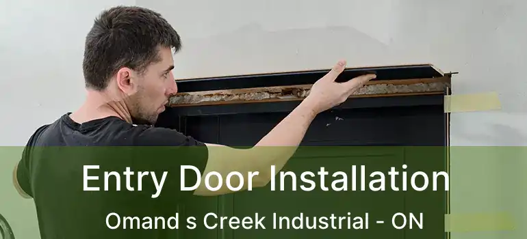 Entry Door Installation Omand s Creek Industrial - ON