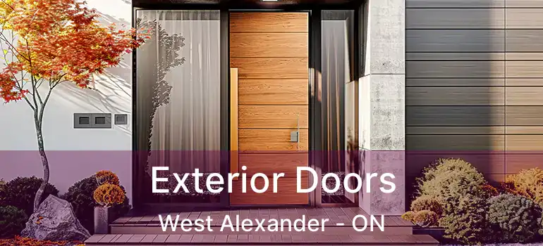  Exterior Doors West Alexander - ON