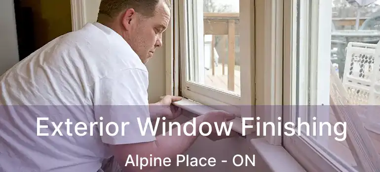  Exterior Window Finishing Alpine Place - ON