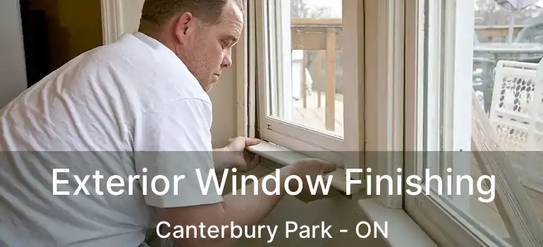  Exterior Window Finishing Canterbury Park - ON